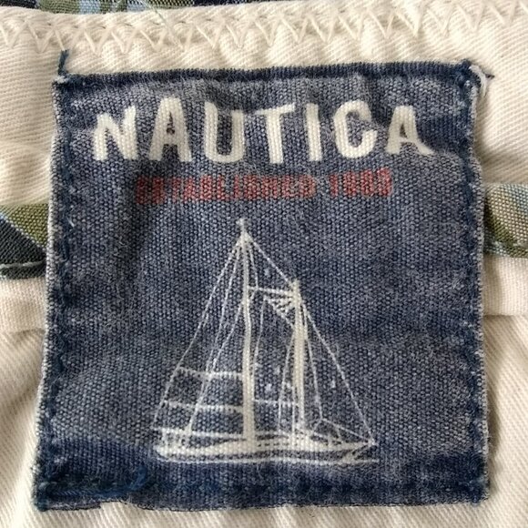 Nautica Clipper Green Plaid Cargo Utlity Shorts Relaxed Fit Size 40W - Picture 4 of 7